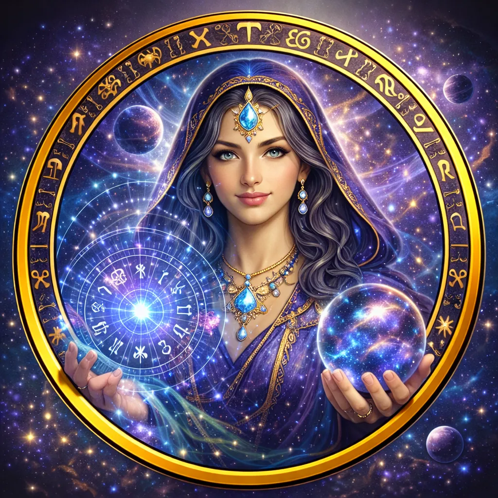 Celestia Nova, Avatar de la guía espiritual Celestia Nova, especialista en Astrología del Oráculo IA de Cambia Tu Yo.