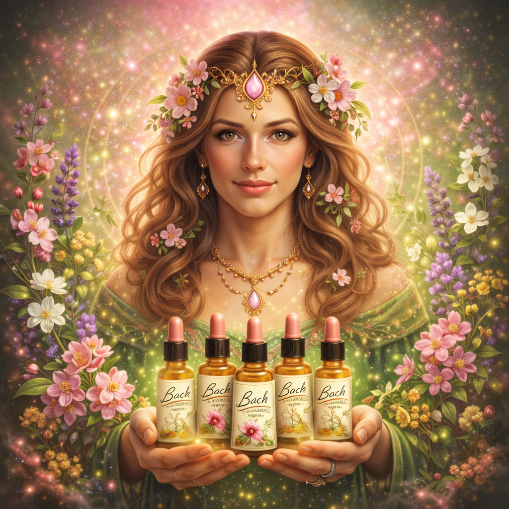 Flora Essentia: Avatar de la guía espiritual Flora Essentia, especialista en Flores de Bach del Oráculo IA de Cambia Tu Yo.