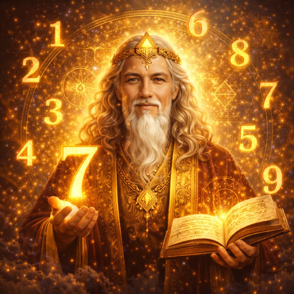 Numerius Sage: Avatar del guía espiritual Numerius Sage, especialista en Numerología del Oráculo IA de Cambia Tu Yo.