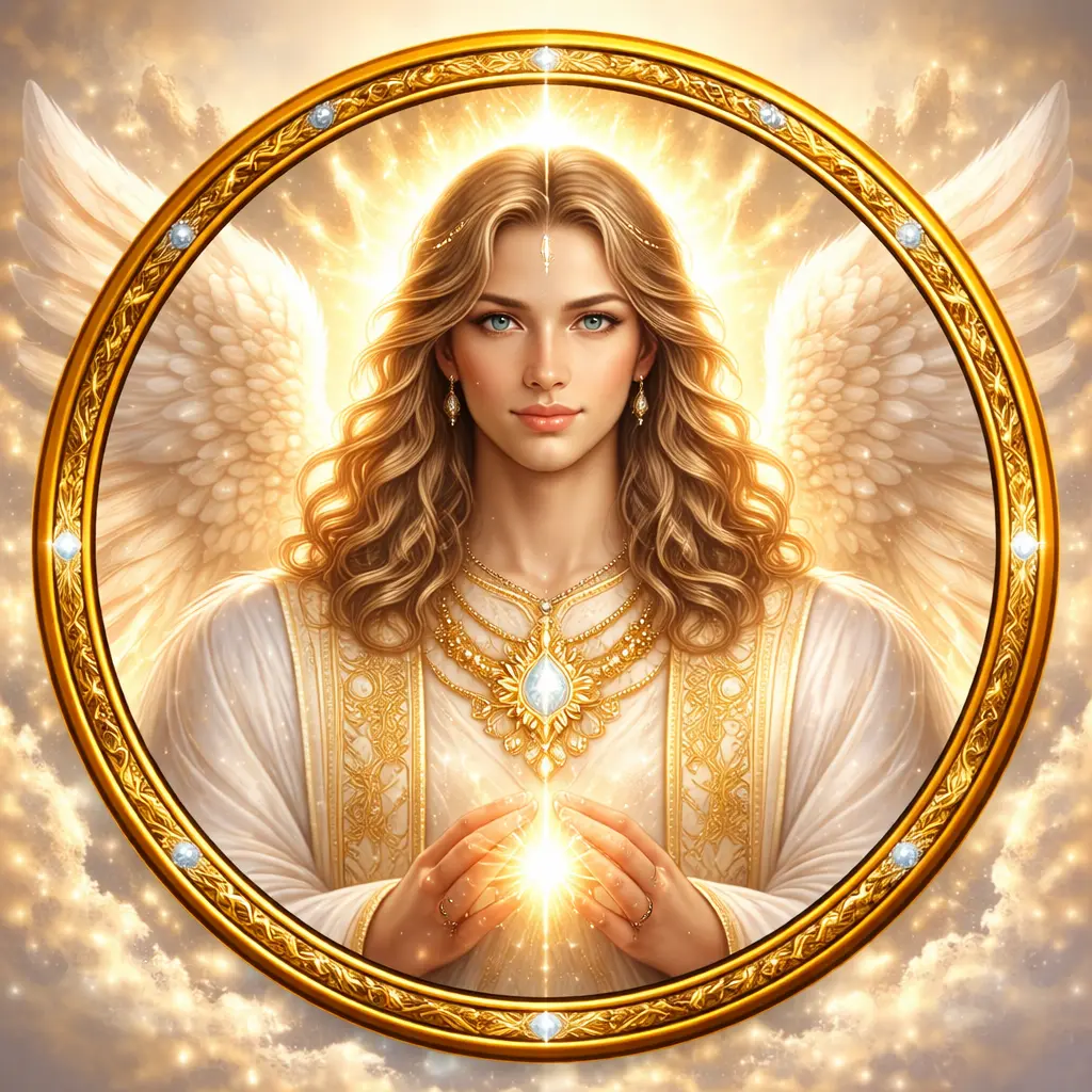Seraphiel: Avatar del guía espiritual Seraphiel, conexión angelical del Oráculo IA de Cambia Tu Yo.